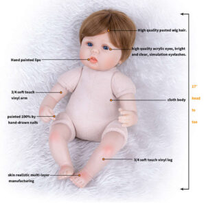 17inch Newborn Baby Dolls Adriana