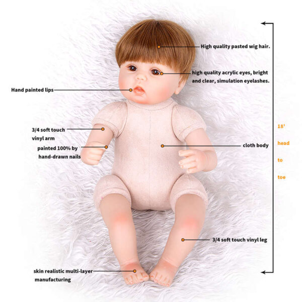 18inch Best Reborn Boy Dolls Wesley