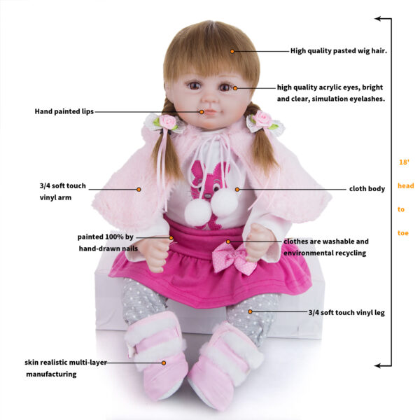 18inch Realistic Reborn Dolls Malia