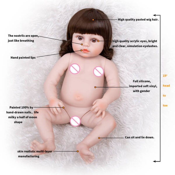 19inch Realistic Baby Dolls Mariah