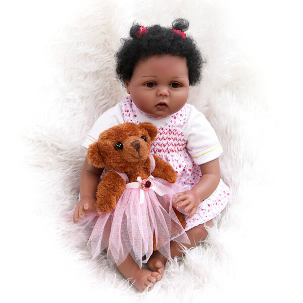 22inch Black Reborn Dolls Alaina