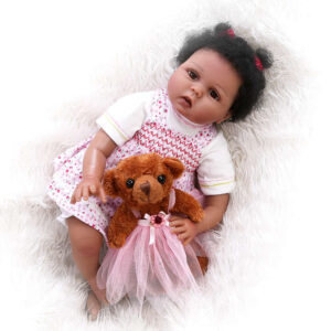 22inch Black Reborn Dolls Alaina