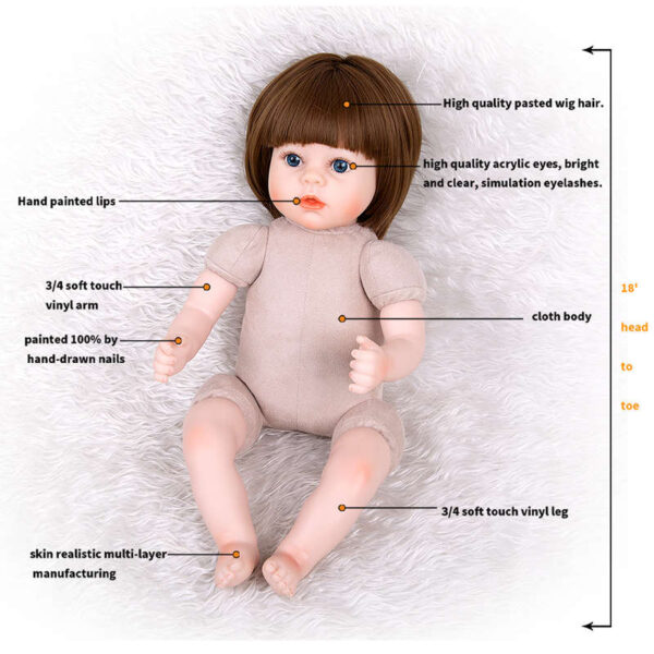 22inch Reborn Baby Dolls Magnolia