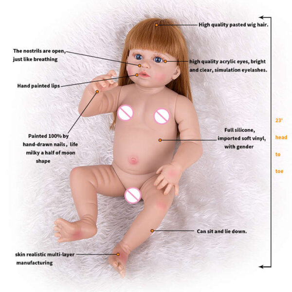 23inch Lifelike Baby Dolls Gabriela