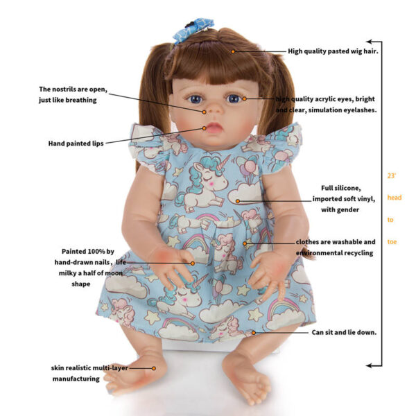 23inch Real Reborn Child Dolls Lilliana