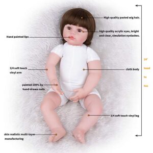 24inch Cute Reborn Baby Dolls Allie