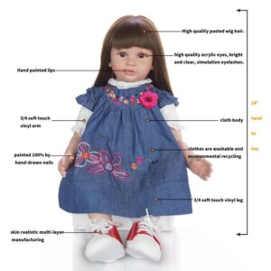 24inch Reborn Girl Dolls Milani