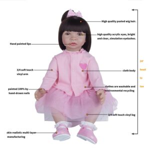 24inch Silicone Baby Dolls Carolina