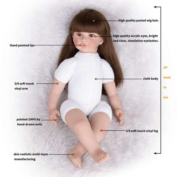 24inch Silicone Reborn Dolls Keira