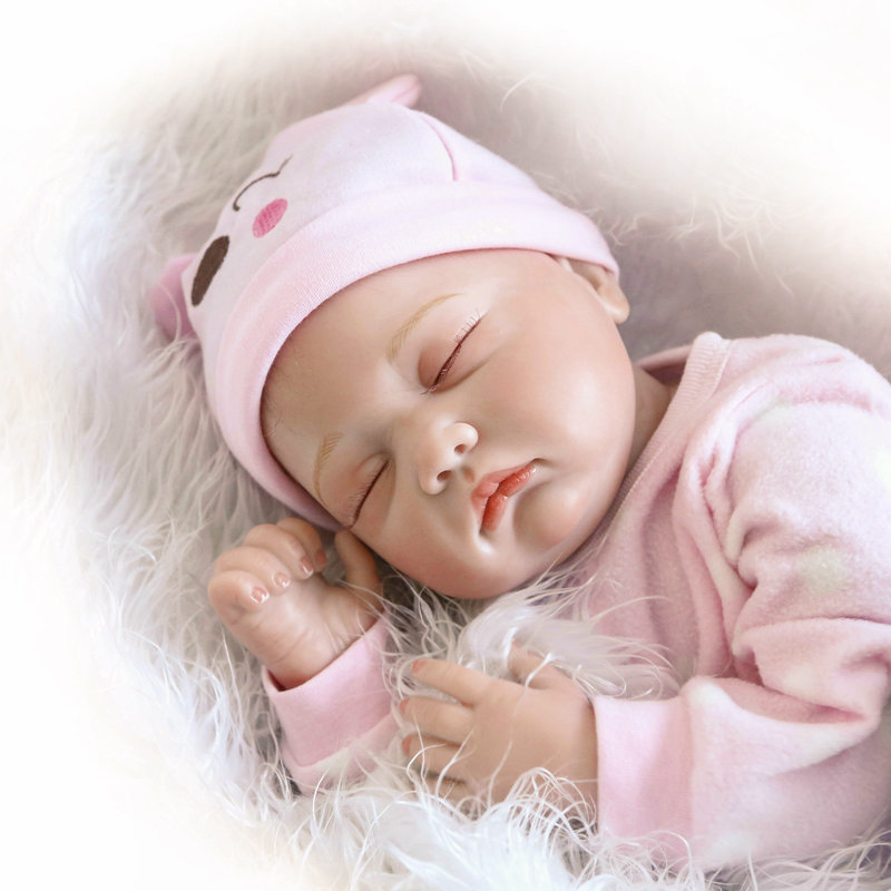 Reborn baby factory doll Asian toddler