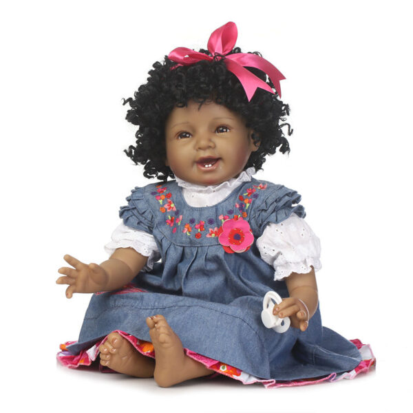 55cm 22inch Black Reborn Girl Dolls