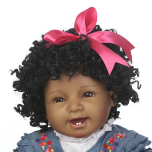 55cm 22inch Black Reborn Girl Dolls