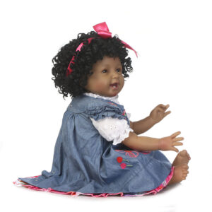 55cm 22inch Black Reborn Girl Dolls