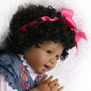 55cm 22inch Black Reborn Girl Dolls