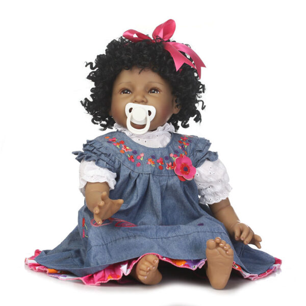 55cm 22inch Black Reborn Girl Dolls