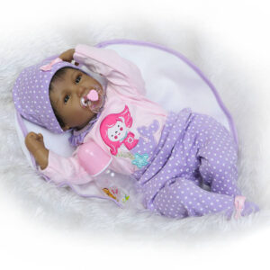 55cm 22inch Cute Black Reborn Dolls