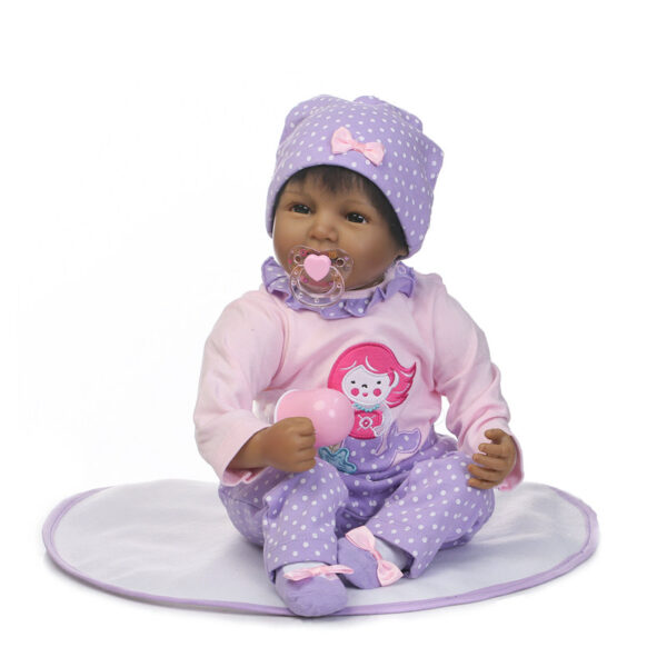 55cm 22inch Cute Black Reborn Dolls