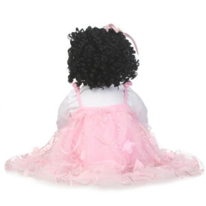 Black Curly Hair Reborn Doll